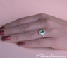 Zarter Smaragd Ring mit Diamanten #3