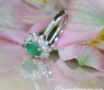 Zarter Smaragd Ring mit Diamanten #5