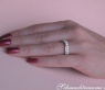 Überkreuzter Band Ring mit Brillanten #4