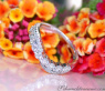 Überkreuzter Band Ring mit Brillanten #6