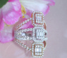 Auffallender Brillanten Carré Ring in Tricolor-Fertigung #2
