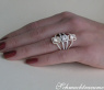 Auffallender Brillanten Carré Ring in Tricolor-Fertigung #6