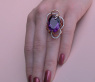 Außergewöhnlicher Amethyst Ring mit Diamanten #5