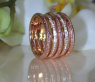 Puristischer Roségold Ring mit Diamanten #5