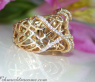 Ausgefallener Brillanten Ring in Gelbgold #6