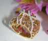 Ausgefallener Brillanten Ring in Gelbgold #7