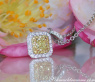 Erlesener gelber Diamant Solitär Anhänger #4