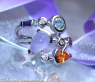 Bildschöner Multicolor Edelstein Ring mit Brillanten #3