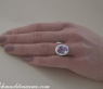 Attraktiver Ring mit Flieder-farbigem Amethyst und Brillanten #3