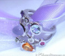 Bildschöner Multicolor Edelstein Ring mit Brillanten #5