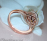 Bezaubernder Rosenquarz Herz Ring mit Brillanten #7