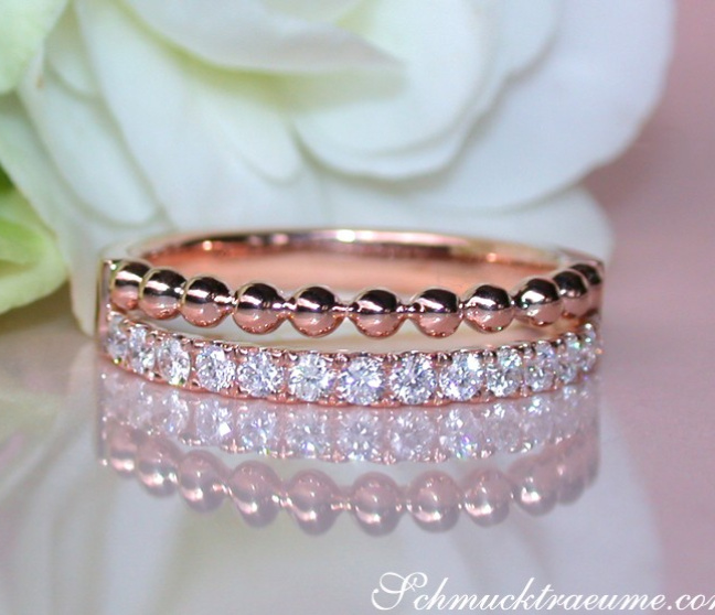 Bildschöner Diamanten Bandring im Kugel Design #1 Bildschöner Diamanten Bandring im Kugel Design #1