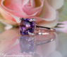 Bezaubernder Amethyst Ring mit Diamanten #2