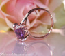Bezaubernder Amethyst Ring mit Diamanten #3