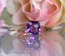 Bezaubernder Amethyst Ring mit Diamanten #7