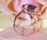 Bezaubernder Amethyst Ring mit Diamanten #8
