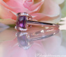 Bezaubernder Amethyst Ring mit Diamanten #9