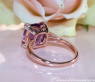 Bezaubernder Amethyst Ring mit Diamanten #10