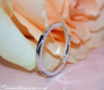 Zarter Halb Memoryring mit schwarzen & weißen Diamanten #7