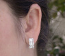 Ausgesuchte Diamant Ohrringe in Weißgold 750 #3
