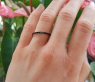 Zarter Memory Ring mit schwarzen Diamanten #3