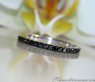 Zarter Memory Ring mit schwarzen Diamanten #5
