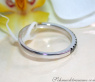 Zarter Memory Ring mit schwarzen Diamanten #7