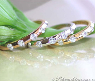 Drei exquisite Brillant Ringe Drei exquisite Brillant Ringe