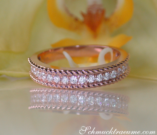 Traumhafter Diamanten Ring im Kordel Design #1 Traumhafter Diamanten Ring im Kordel Design #1