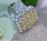 Prächtiger gelbe Diamanten Ring mit Brillanten (4,24 ct.) #3
