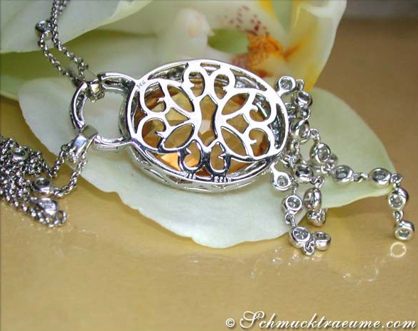Attraktives Citrin Collier mit Brillanten - Image 7