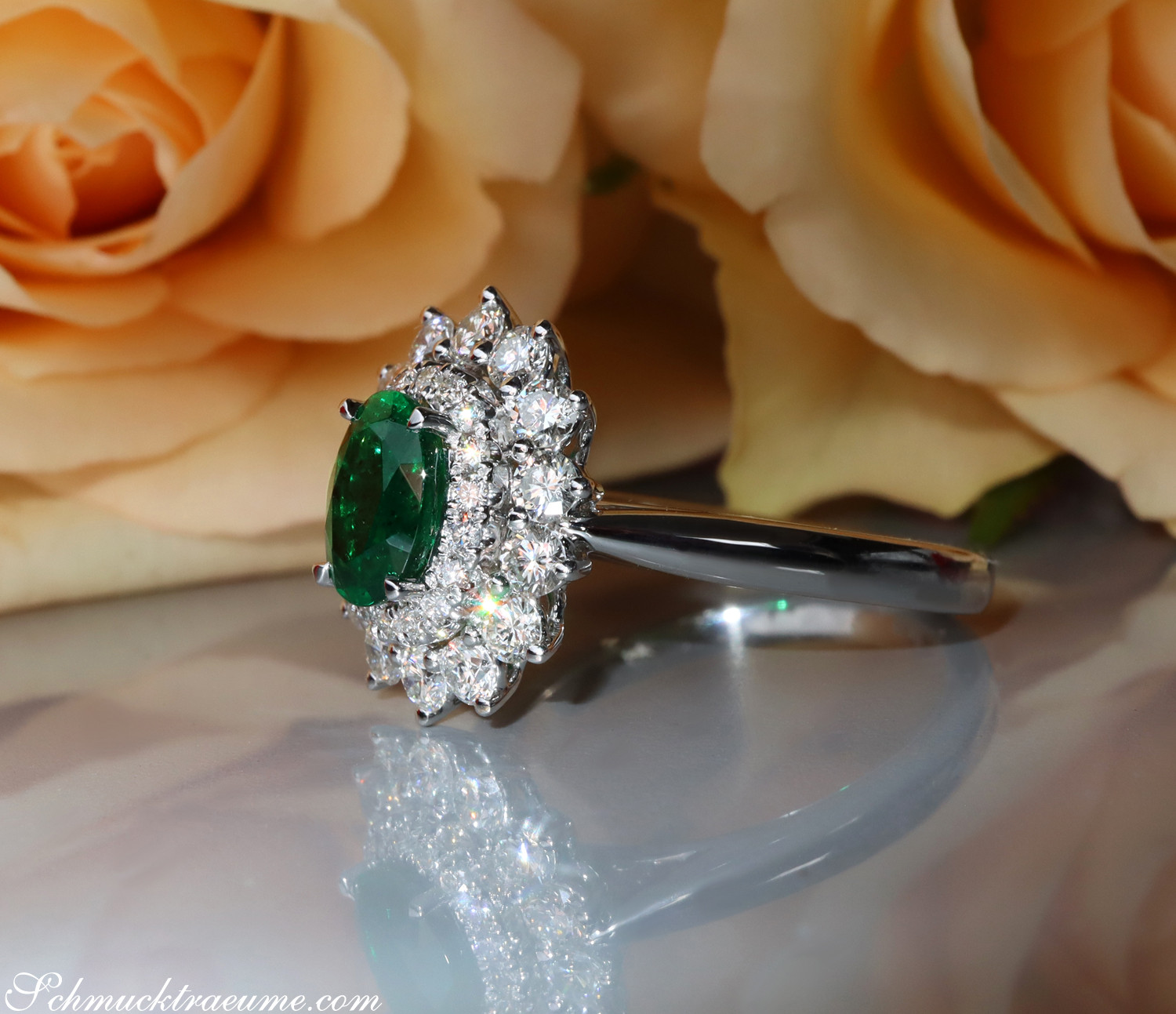 Prachtvoller Smaragd Ring "Entourage" - Image 7