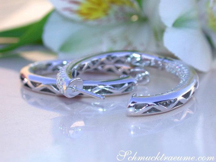 Ovale Diamanten Pavé Creolen - Image 6