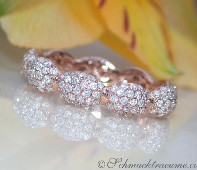 Feinster Brillant Pavé Memory Ring in Roségold - Image 1 Feinster Brillant Pavé Memory Ring in Roségold - Image 1