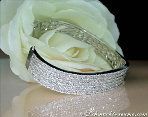 Prachtvoller Diamanten Armreif in Weißgold 750 - Image 2