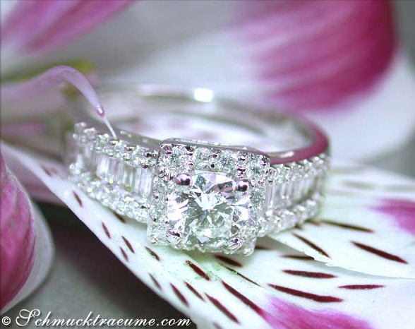 Edler Diamant Verlobungsring (Solitär / Halbkaräter) - Image 3