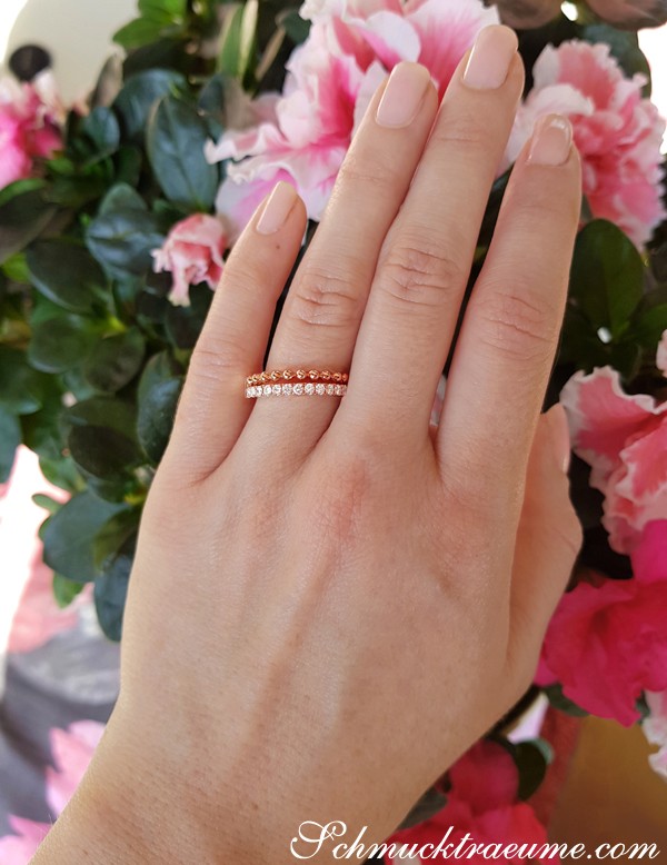 Bildschöner Diamanten Bandring im Kugel Design - Image 3