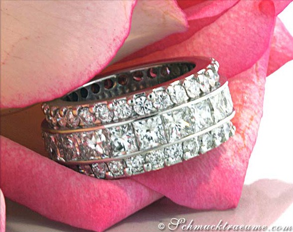 Prächtiger Diamanten Memory Ring (8,79 ct.) - Image 3