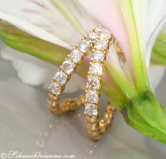 Attraktive Brillanten Creolen (Ø 2,50 cm) - Image 4