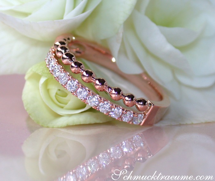 Bildschöner Diamanten Bandring im Kugel Design - Image 2