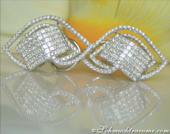 Exklusive Princess Diamant Ohrstecker - Image 2