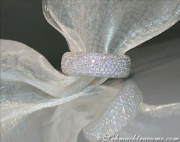 Schwerer Brillanten Halb Memory Ring - Image 5