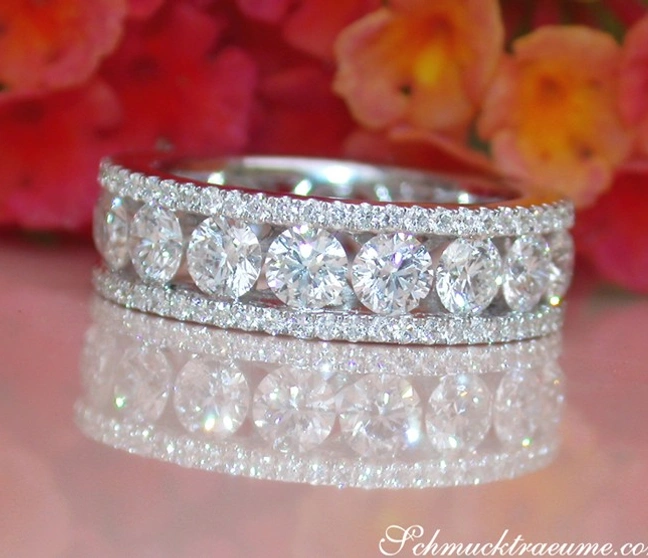 Hochkarätiger Brillanten Memory Ring - Image 1 Hochkarätiger Brillanten Memory Ring - Image 1