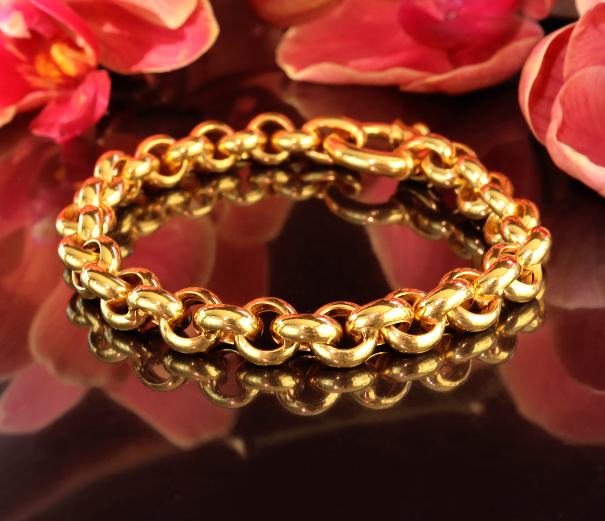 Gold Pur: Zeitloses Erbs Armband in Gelbgold 585 - Image 6