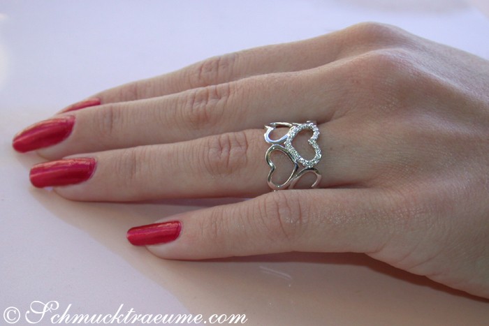 Bezaubernder Diamanten Herz Ring - Image 4