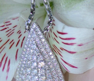 Prächtiges Brillanten Tropfen Collier aus Weißgold 750 mit 1.830 Karat TW VS1 Diamanten