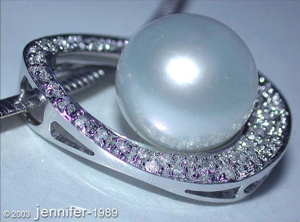 Attraktiver Südseeperle Anhänger im Mikimoto Design - Image 3