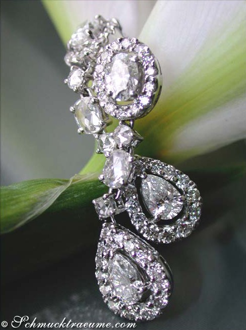 Elegante Ohrringe mit Diamanten in vier Schliffarten - Image 4