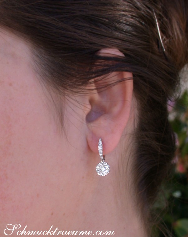 Erlesene Brillant Ohrringe (Illusion Design) - Image 3