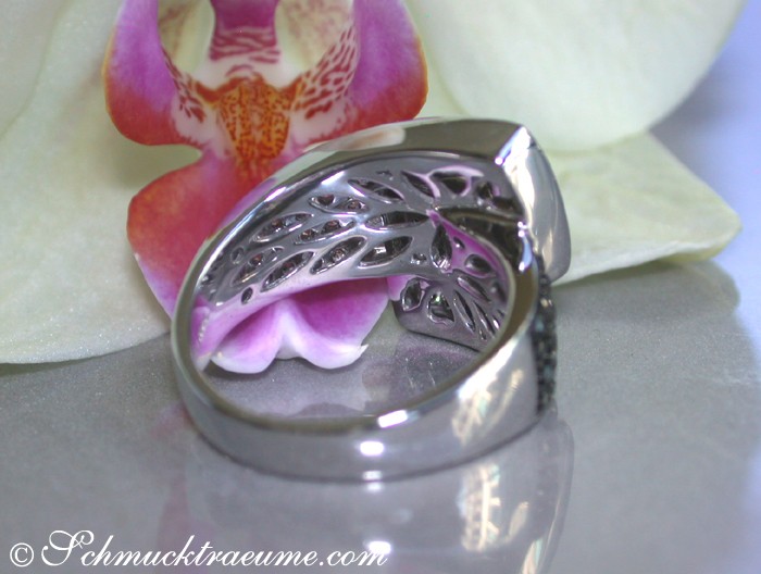 Extravaganter Gürtel Ring mit schwarzen Diamanten - Image 11